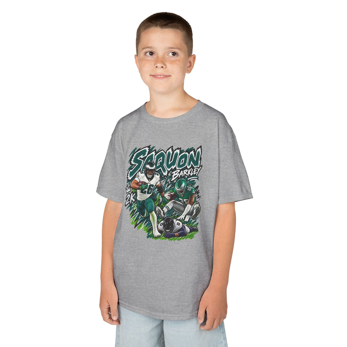 YOUTH Saquon Barkley Graphic T-Shirt - Sunday Standouts Sketch Series