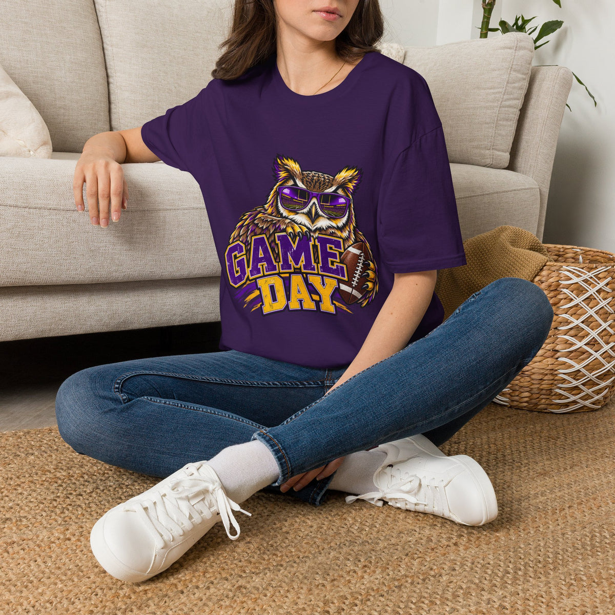 Game Day Owl T-Shirt — Vintage Sports Mascot Tee