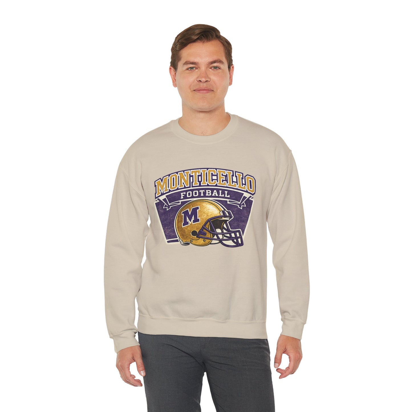 Monticello Football Vintage Crewneck Sweatshirt