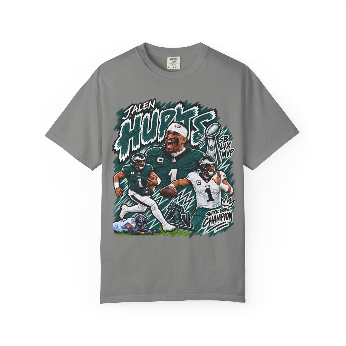 Jalen Hurts Graphic T-Shirt - Sunday Standouts Sketch Series
