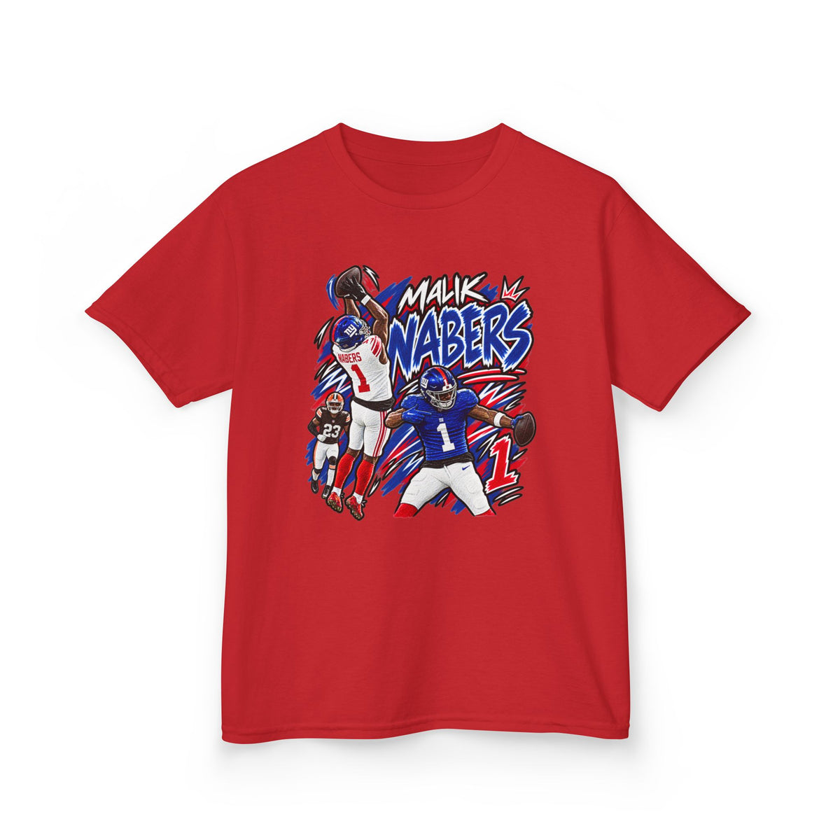 Malik Nabers Graphic T-Shirt - Sunday Standouts Sketch Series