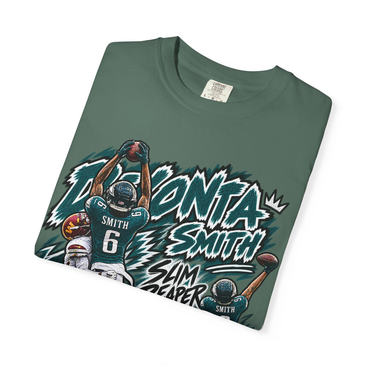 Devonta Smith, SLIM REAPER Graphic T-Shirt - Sunday Standouts Sketch Series