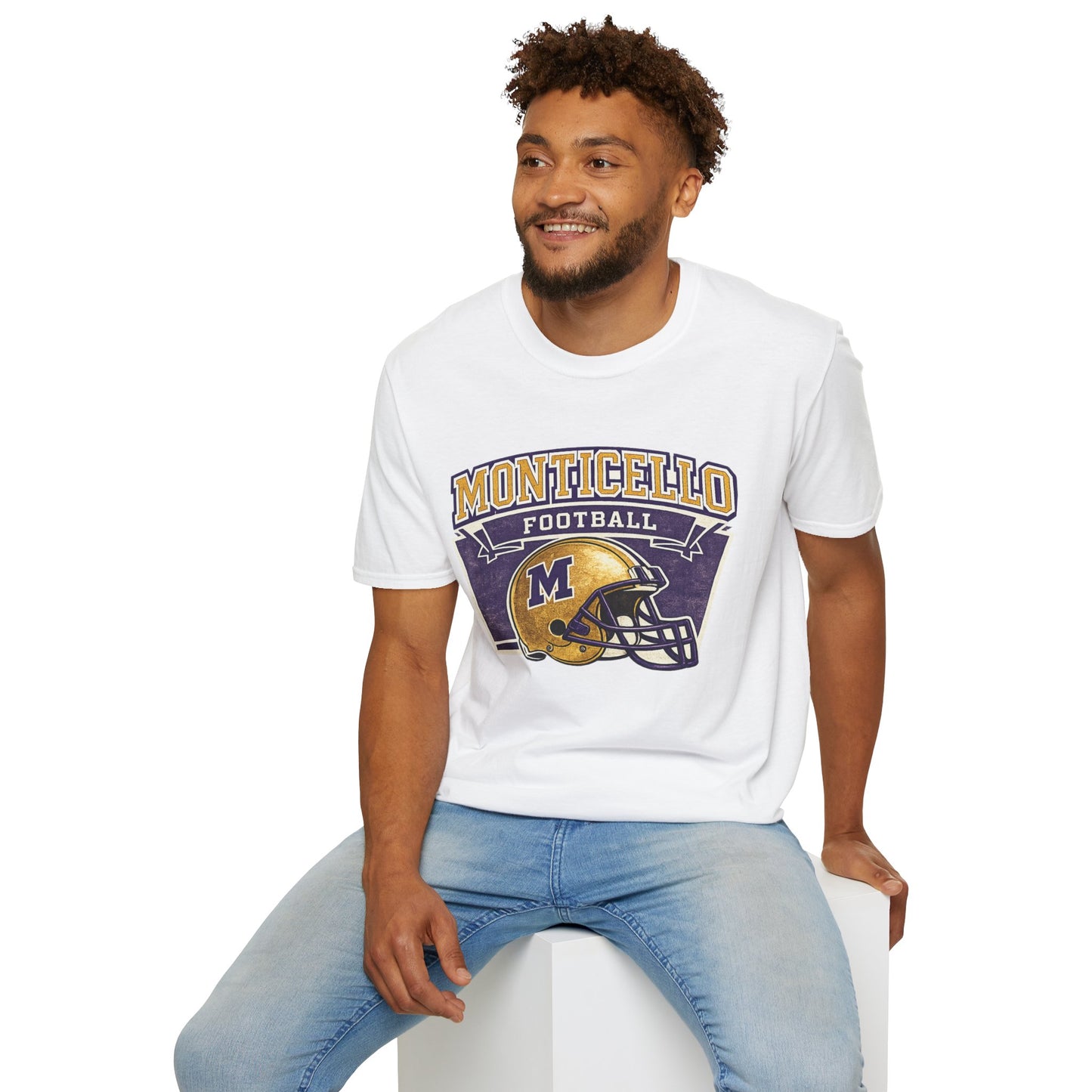 Monticello Football T-Shirt — Vintage Helmet Tee