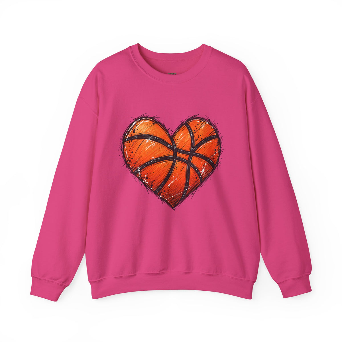 Basketball Heart Crewneck Sweatshirt