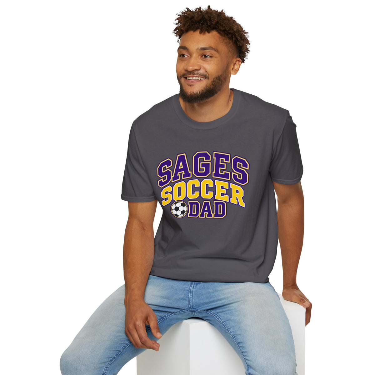 Sages Soccer Dad T‑Shirt — School Team Supportive Fan Tee