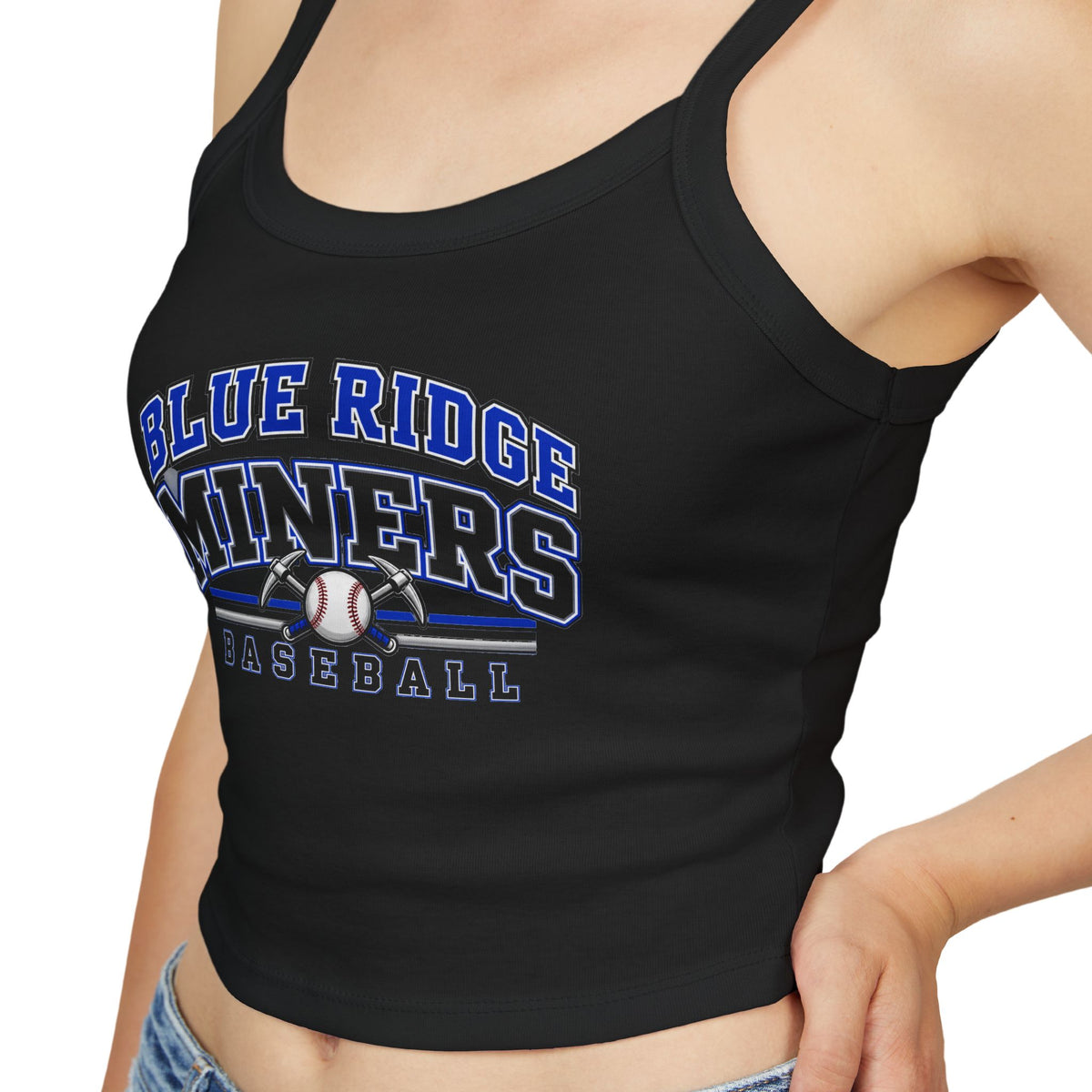 Blue Ridge Miners Baseball Tank Top - Women's Spaghetti Strap Graphic Tank