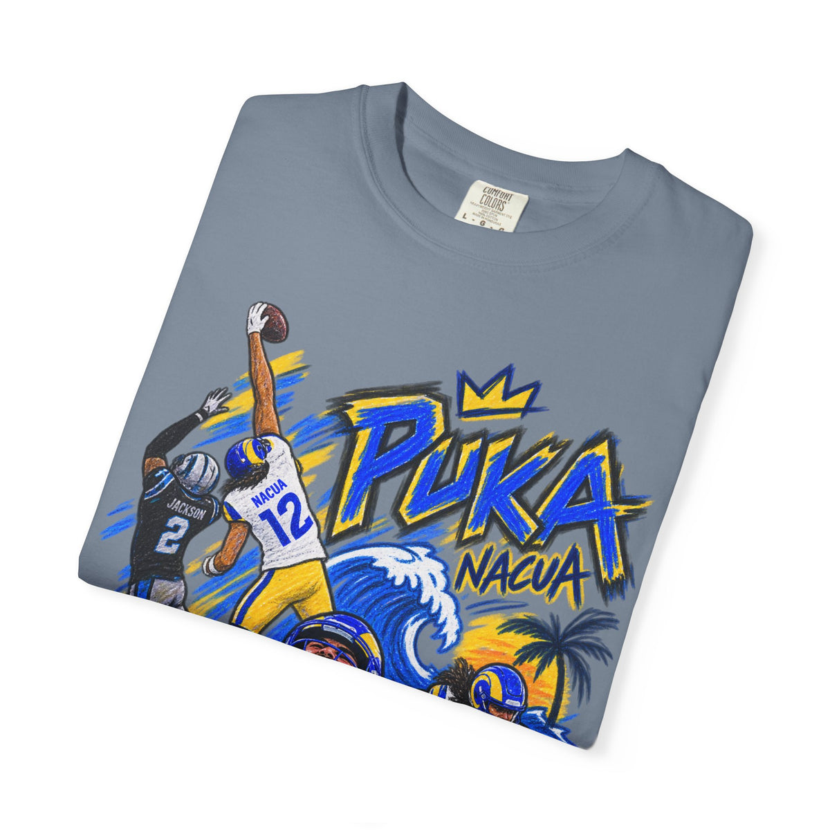 Puka Nacua Graphic T-Shirt - Sunday Standouts Sketch Series