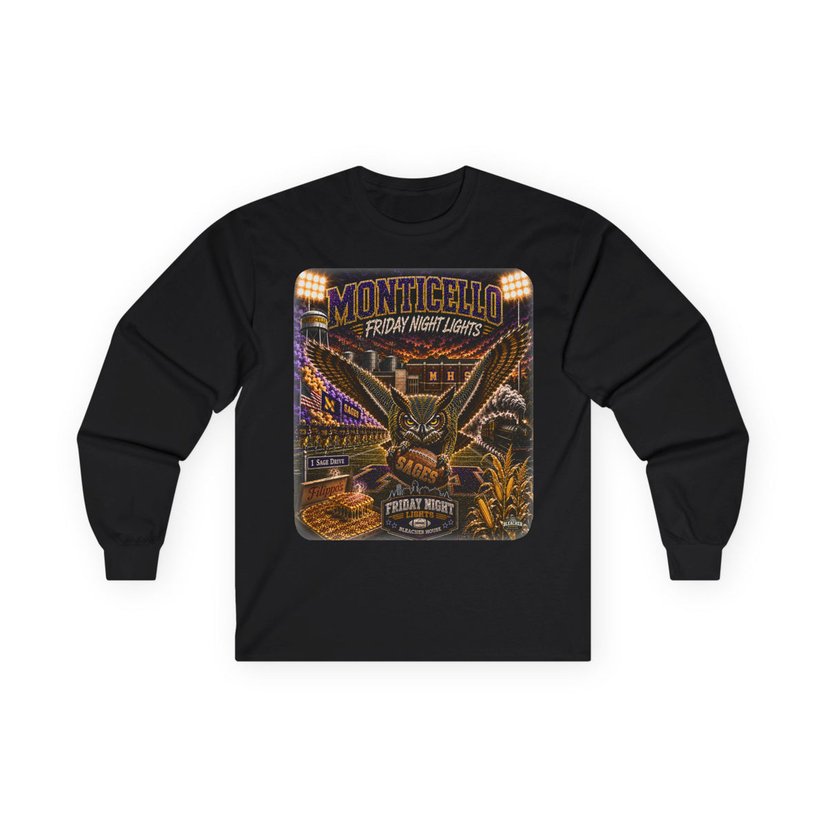 Friday Night Lights Long Sleeve Tee - MONTICELLO Edition