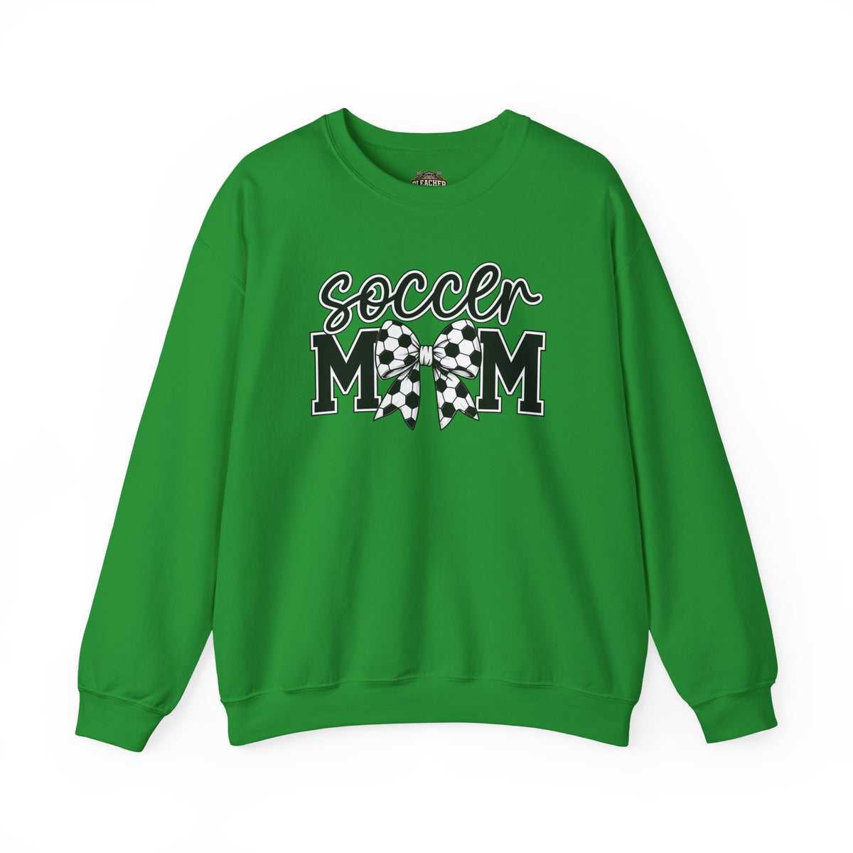 Soccer Mom Crewneck Sweatshirt — Cheer Mom Graphic Pullover with Soccer Bow