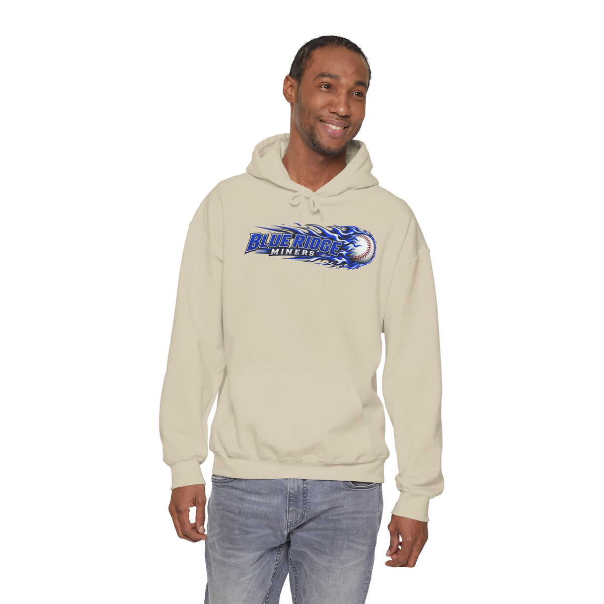 Blue Ridge Miners Flaming Baseball Hoodie – Flaming Ball Hoodie
