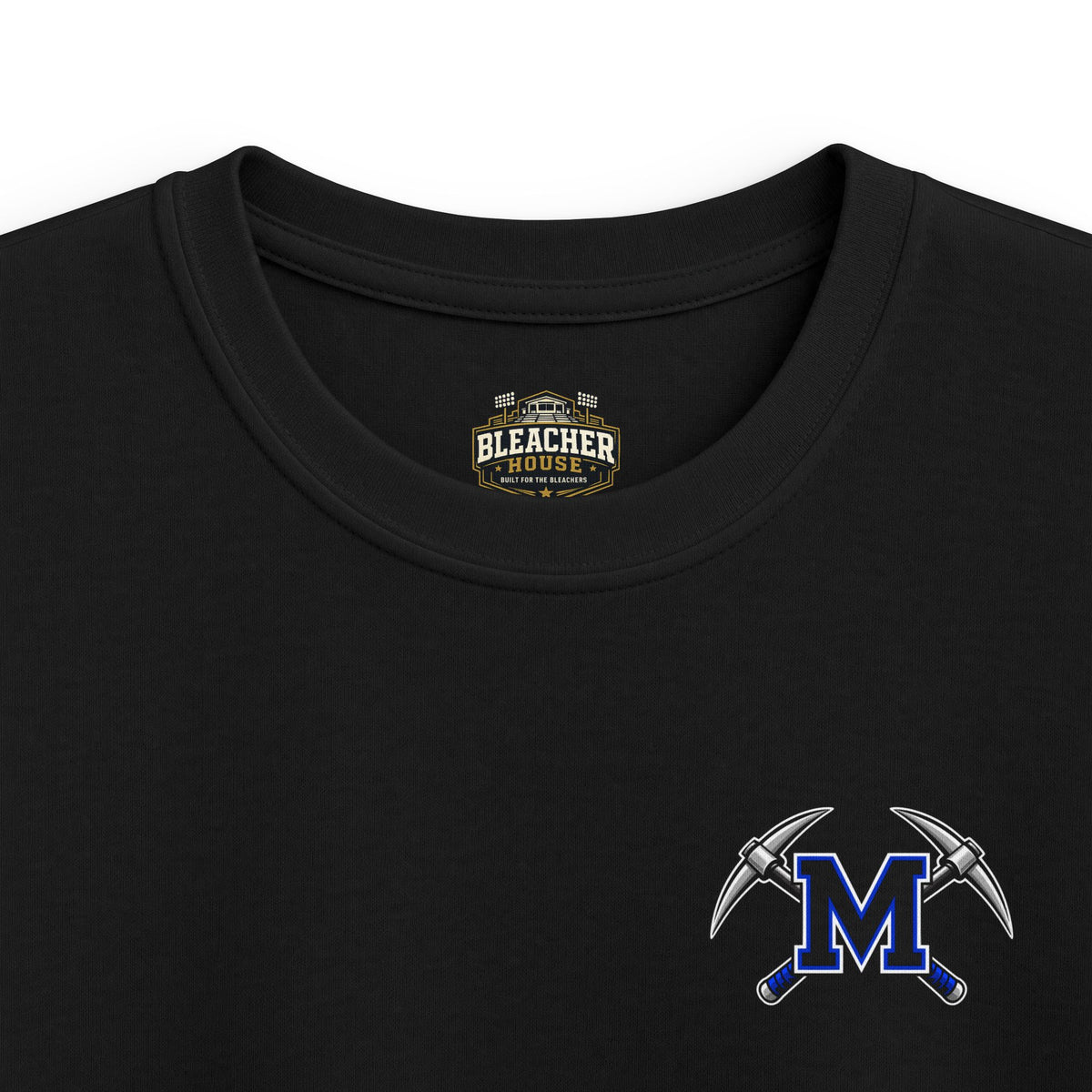 YOUTH Miners Graphic T-Shirt - Miners Logo on Front, Mascot Design on Back