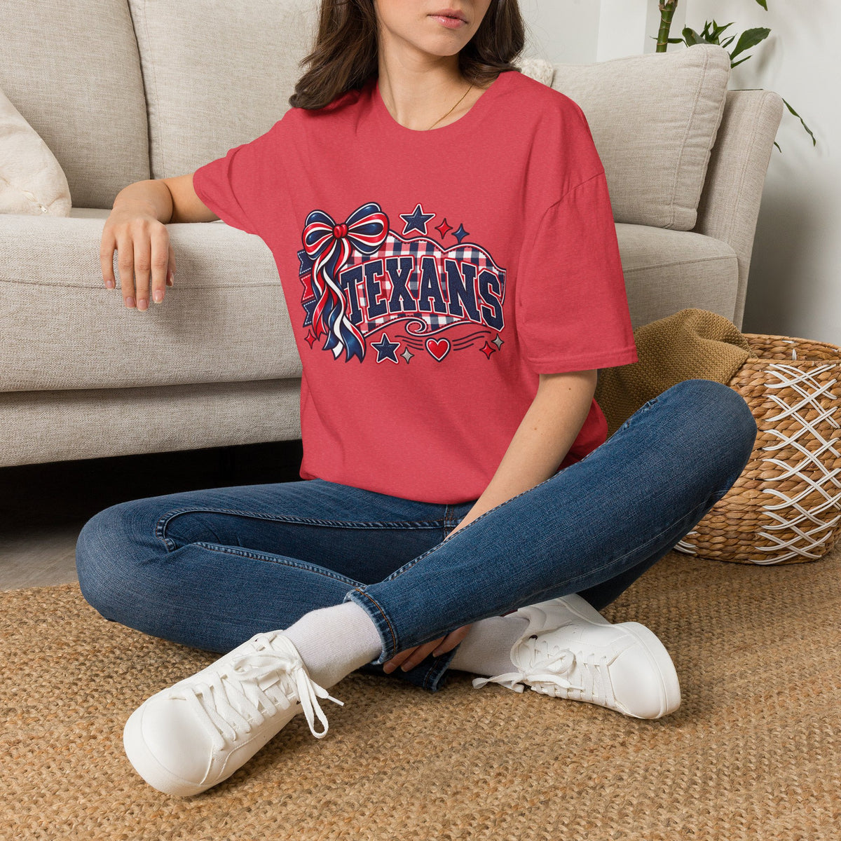 Texans Ribbon & Banner T-Shirt — Team Spirit Tee