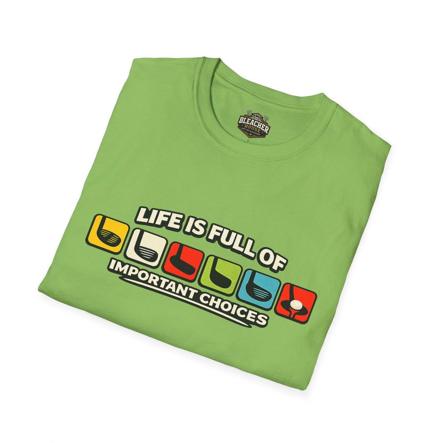 T‑Shirt — "Life Is Full Of Important Choices" Retro Game Controller Graphic
