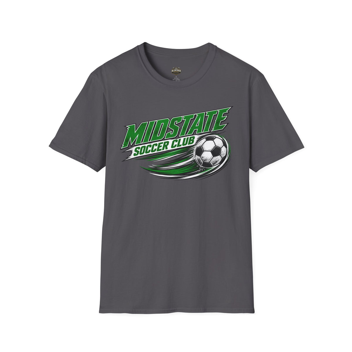 Midstate Soccer Club T-Shirt — Green Vintage Soccer Graphic Tee