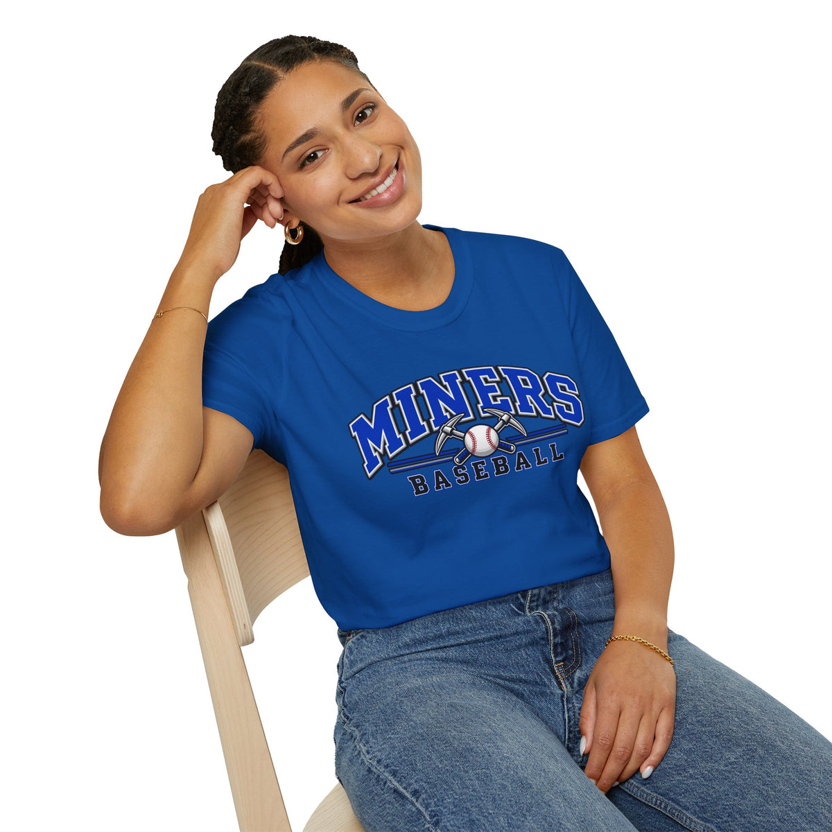 Miners Baseball T-Shirt – Team Logo Unisex Softstyle T shirt