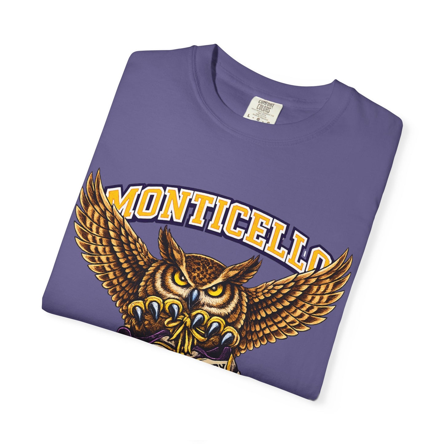 Monticello Sages Cross Country T-Shirt - Vintage Owl & Wings Team Tee