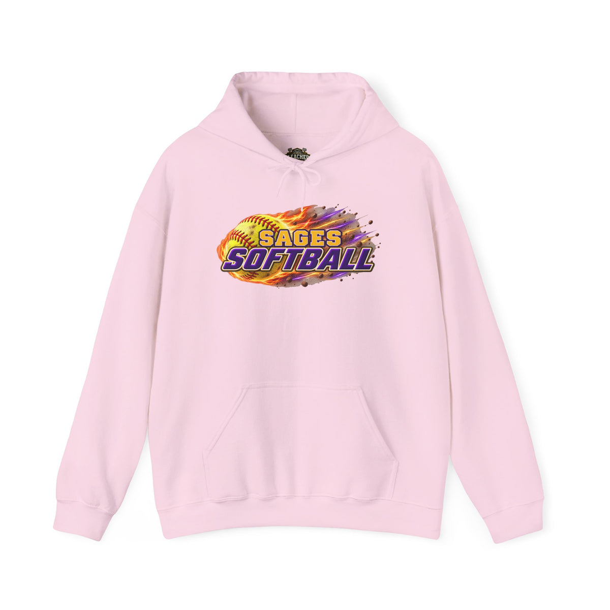 Sages Flaming Softball Hoodie