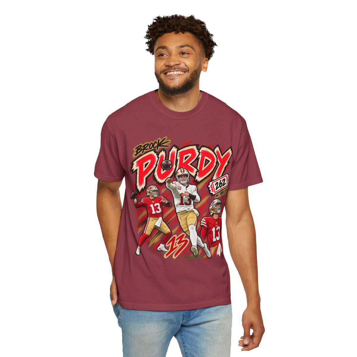 Brock Purdy, MR. IRRELEVANT Graphic T-Shirt - Sunday Standouts Sketch Series