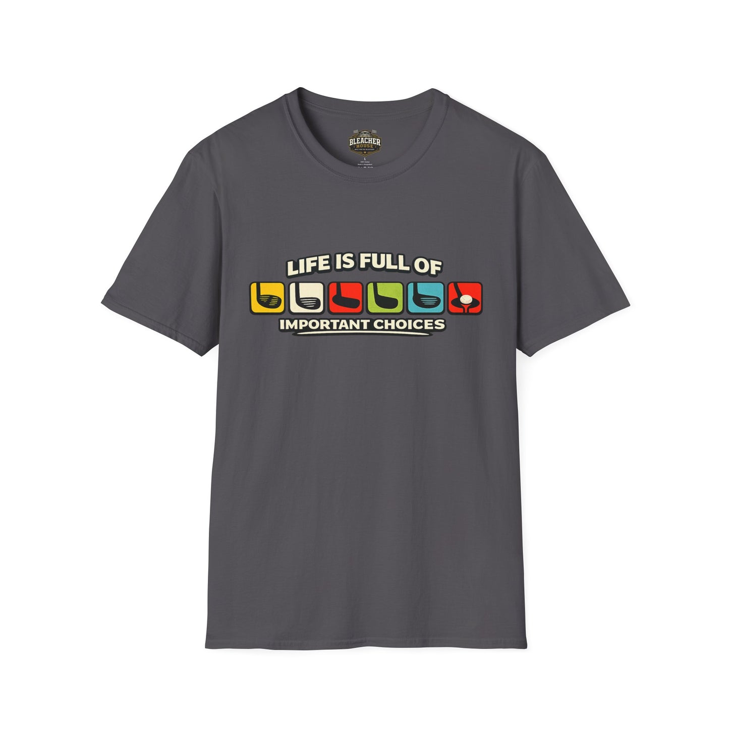 T‑Shirt — "Life Is Full Of Important Choices" Retro Game Controller Graphic