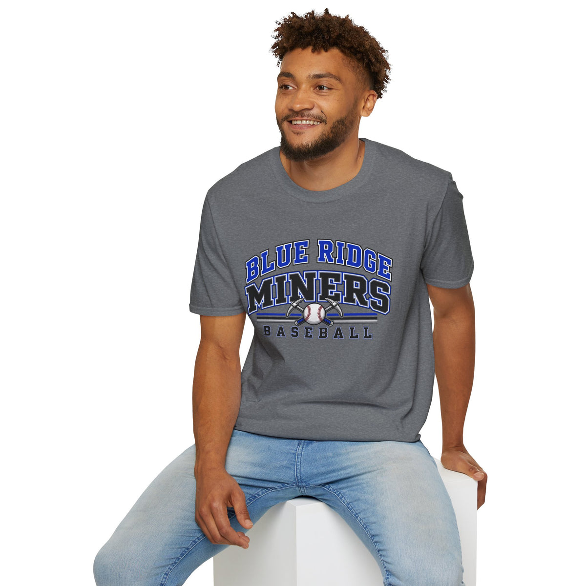 Blue Ridge Miners Baseball T-Shirt - Unisex Softstyle Tee