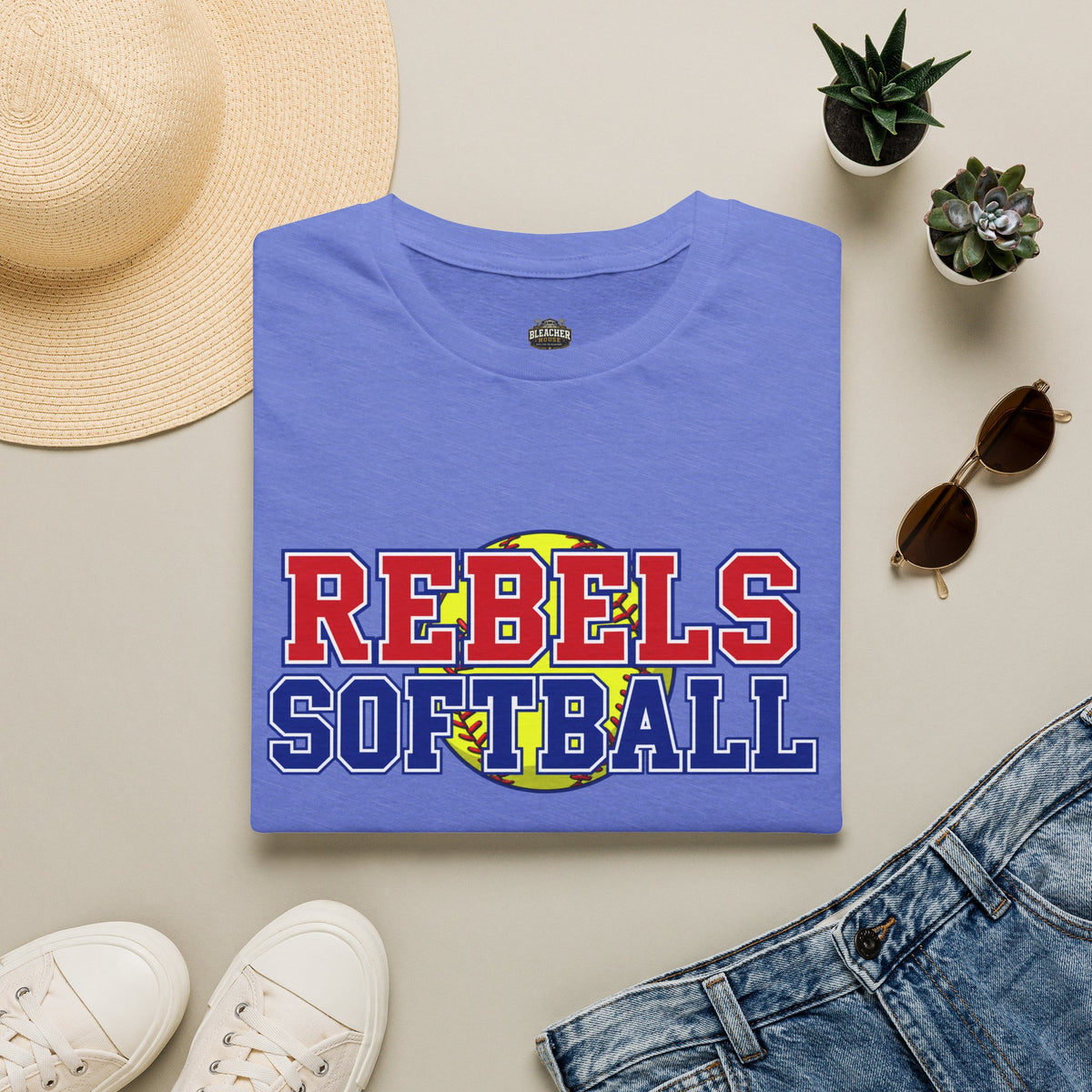 Rebels Softball T-Shirt — Retro Team Spirit Soft Tee