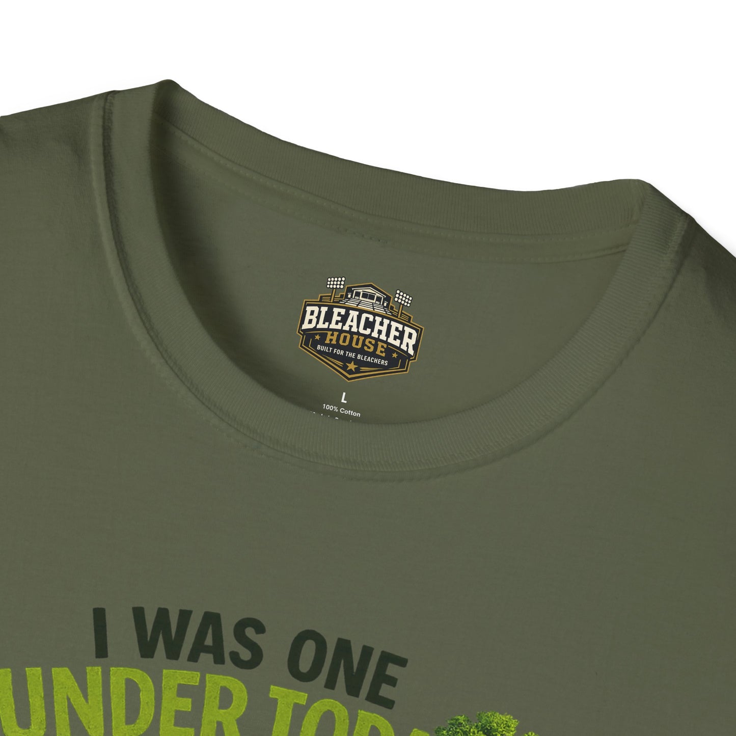 Golf T-Shirt — "I Was One Under Today" REALISTIC VIEW - Funny Scorecard Design