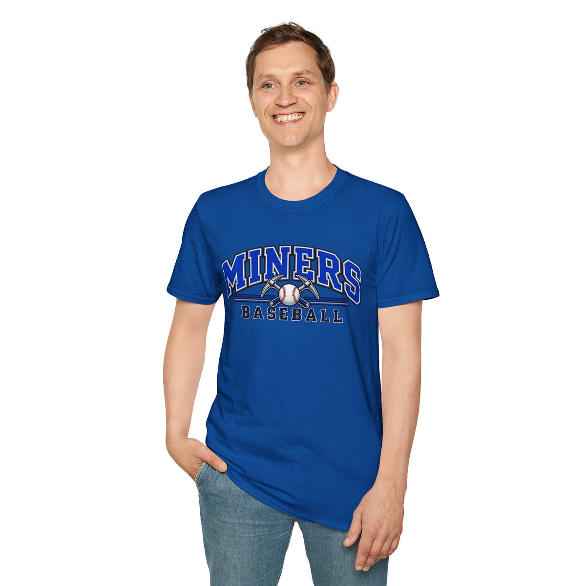 Miners Baseball T-Shirt – Team Logo Unisex Softstyle T shirt