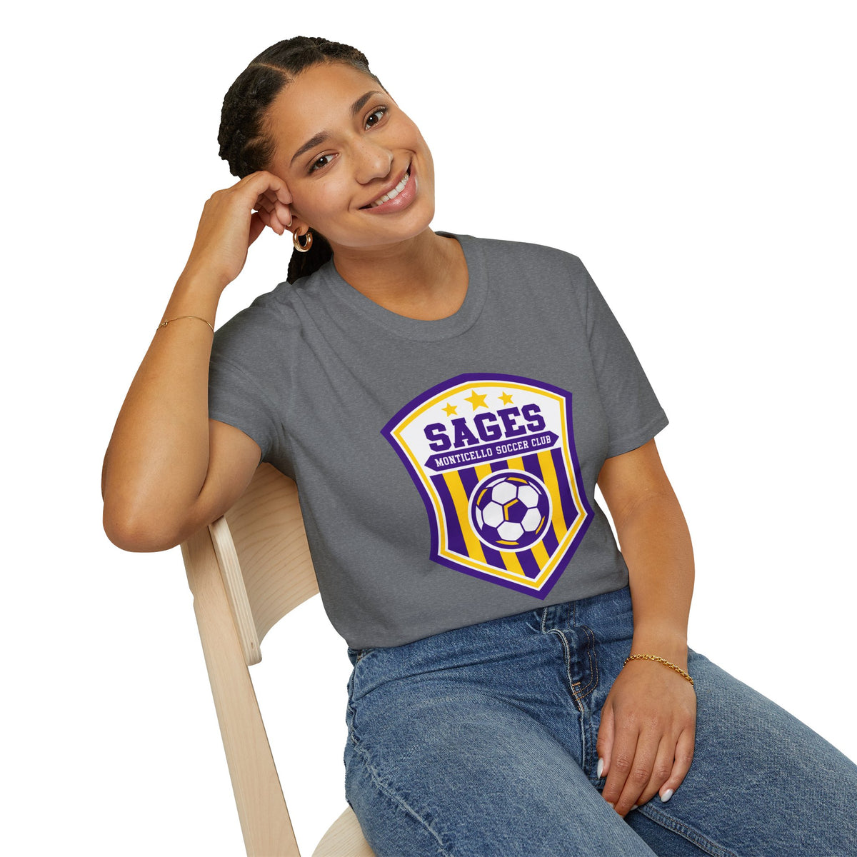 Monticello Soccer Club Crest Logo T shirt