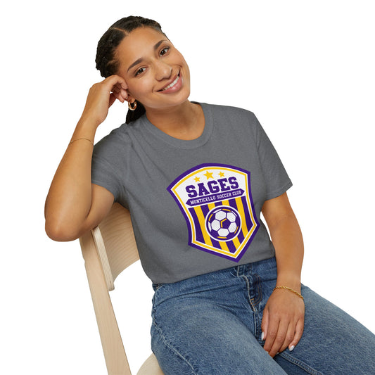 Monticello Soccer Club Crest Logo T shirt