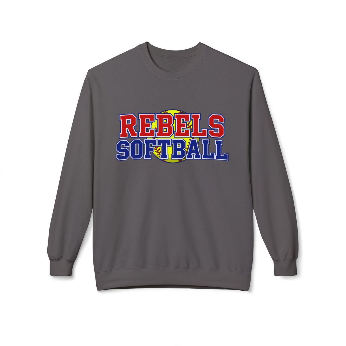 Rebels Softball Crewneck Sweatshirt — Team Spirit Soft Fleece