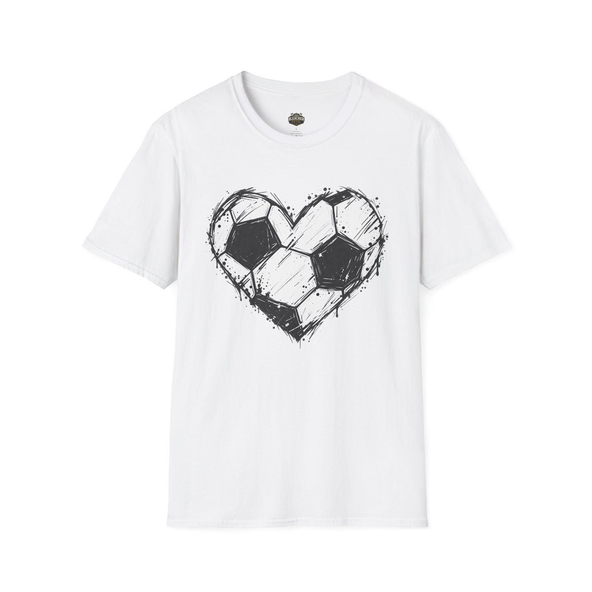 Soccer Heart T-Shirt — Grunge Love Football Tee