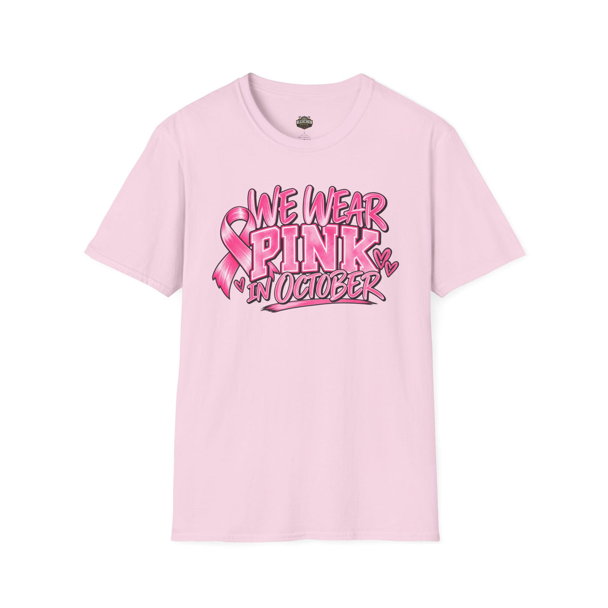 We Wear Pink in October T-Shirt — Breast Cancer Awareness Tee