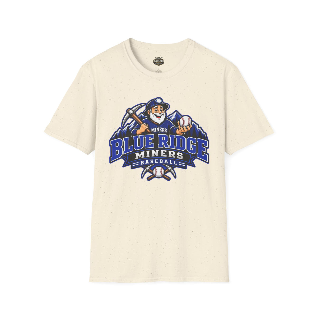 Blue Ridge Miners Mascot and Logo T‑Shirt — Unisex Softstyle Tee