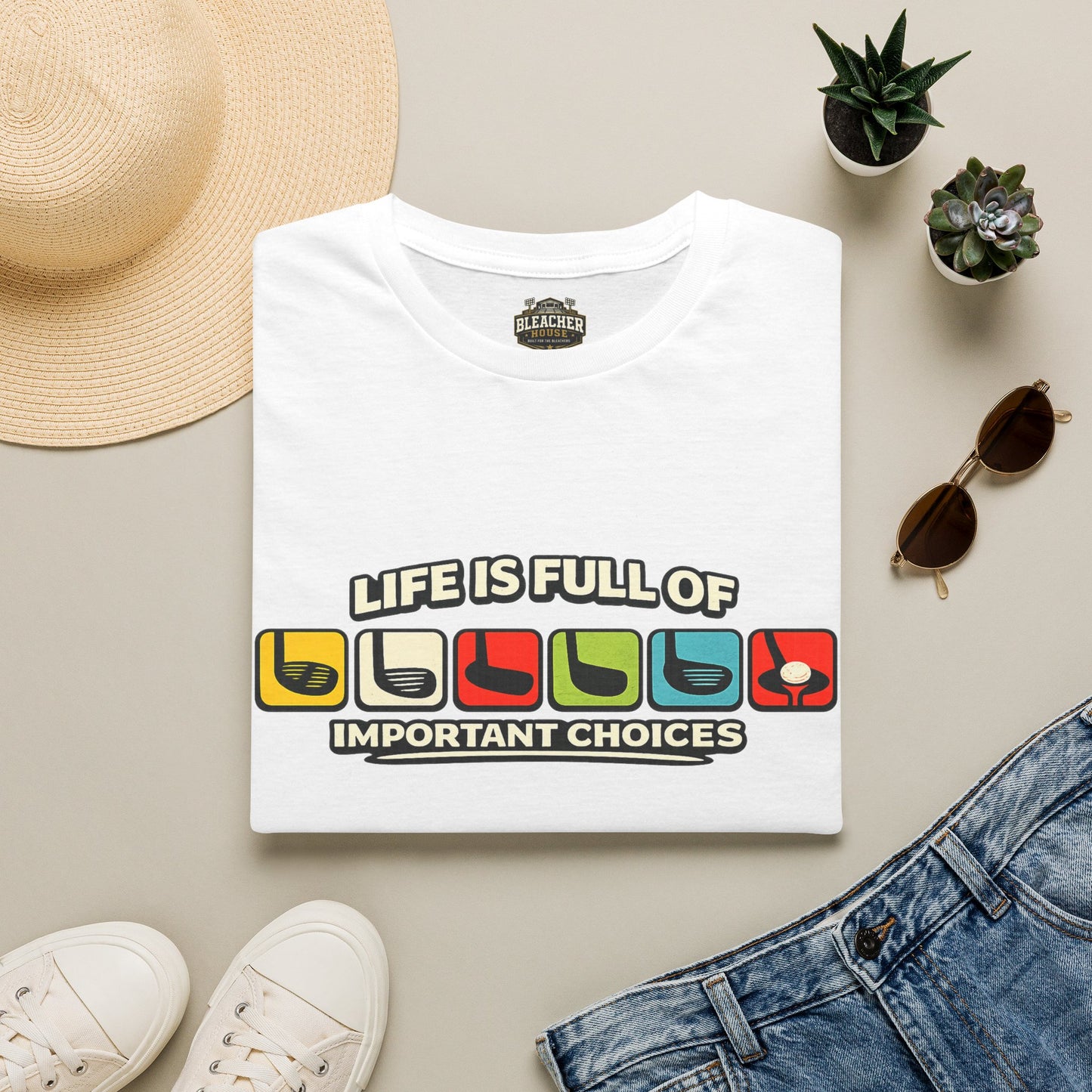 T‑Shirt — "Life Is Full Of Important Choices" Retro Game Controller Graphic