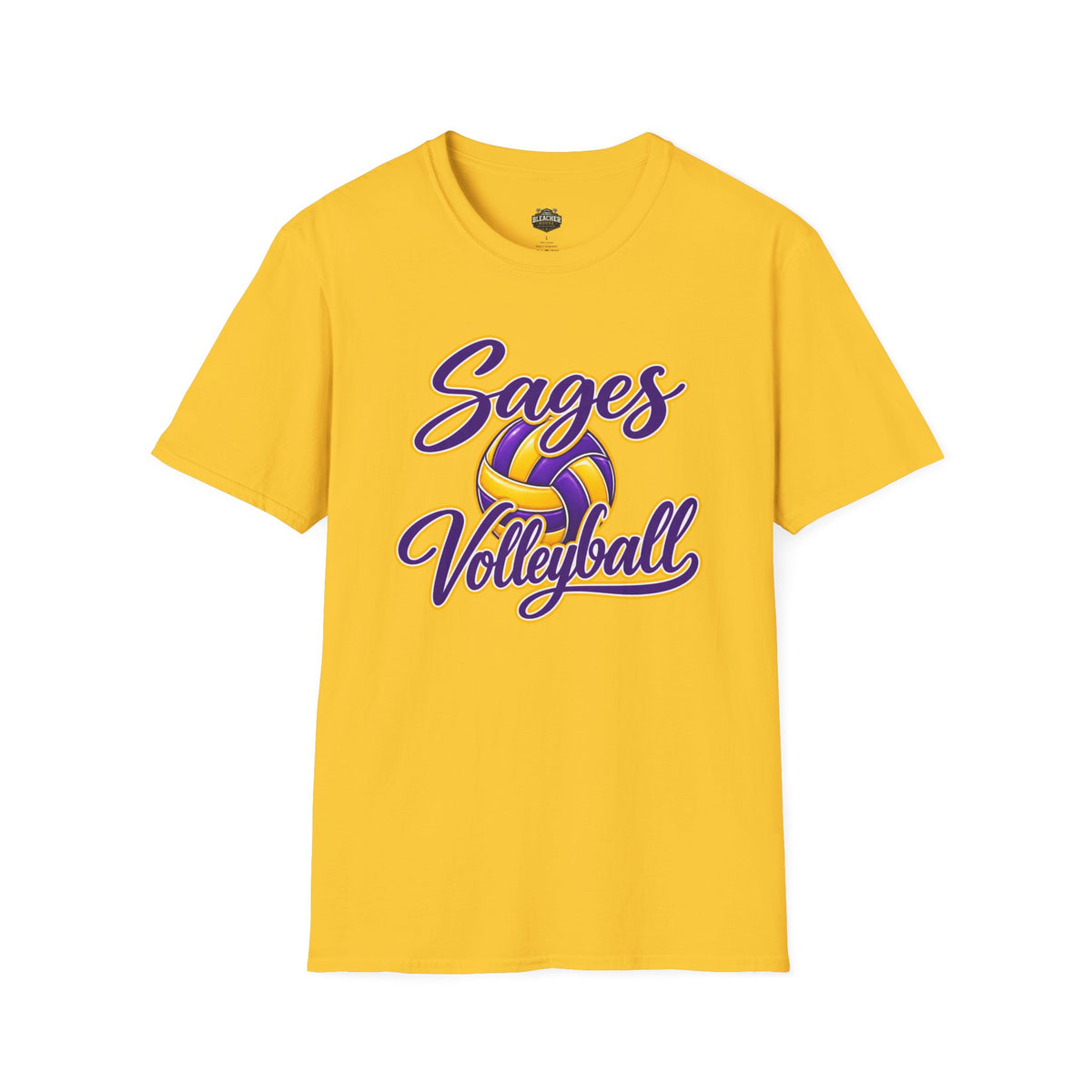 Sages Volleyball T-Shirt — Purple & Gold Team Tee