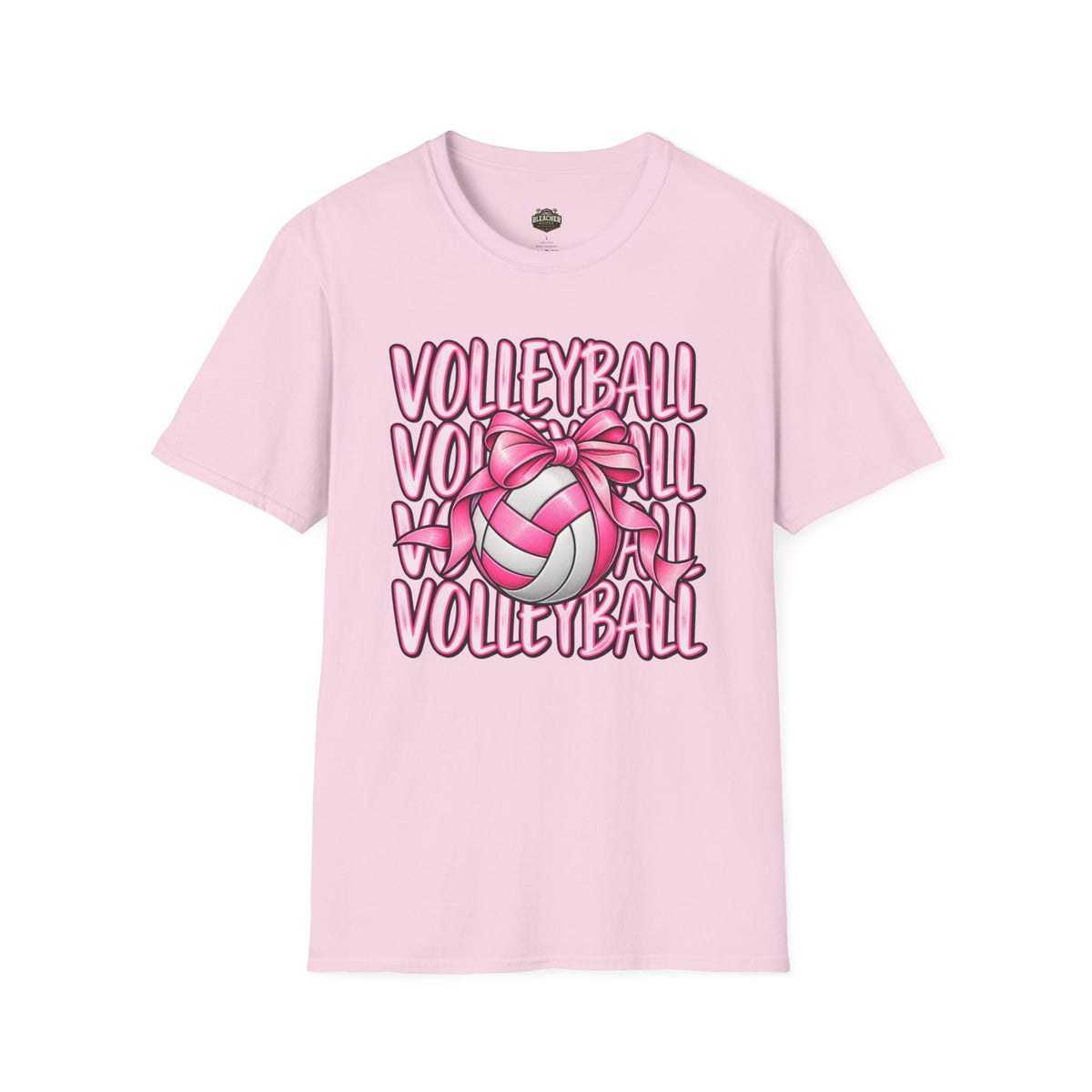 Volleyball Pink Ribbon Tee — Cute Volleyball Graphic Shirt for Players & Fans