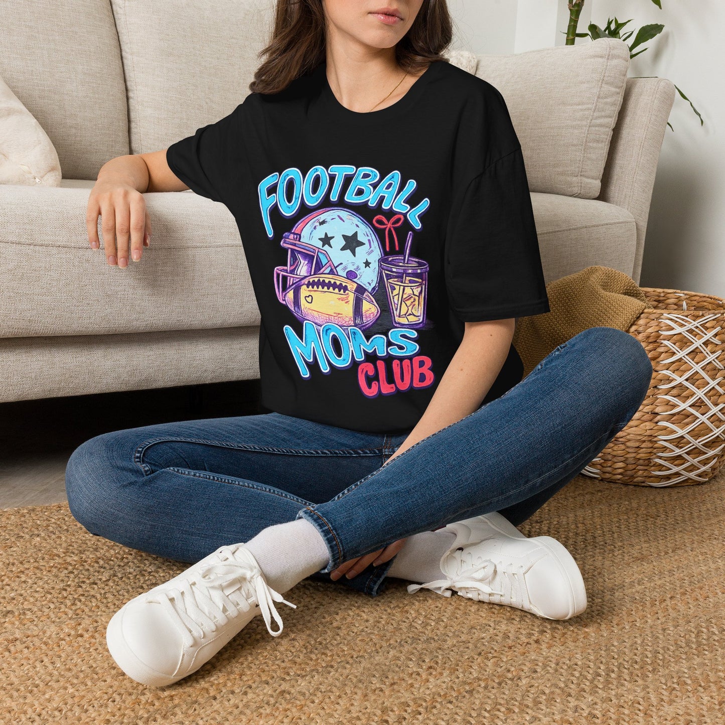 Football Moms Club T Shirt