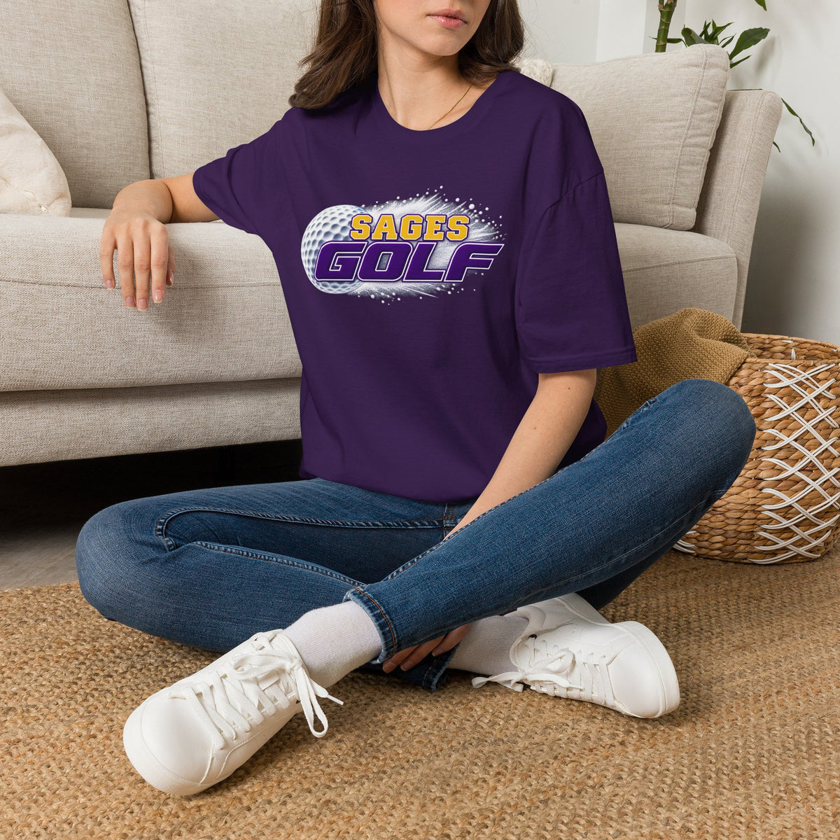 Sages Golf T-Shirt — Retro Golf Ball Team Tee