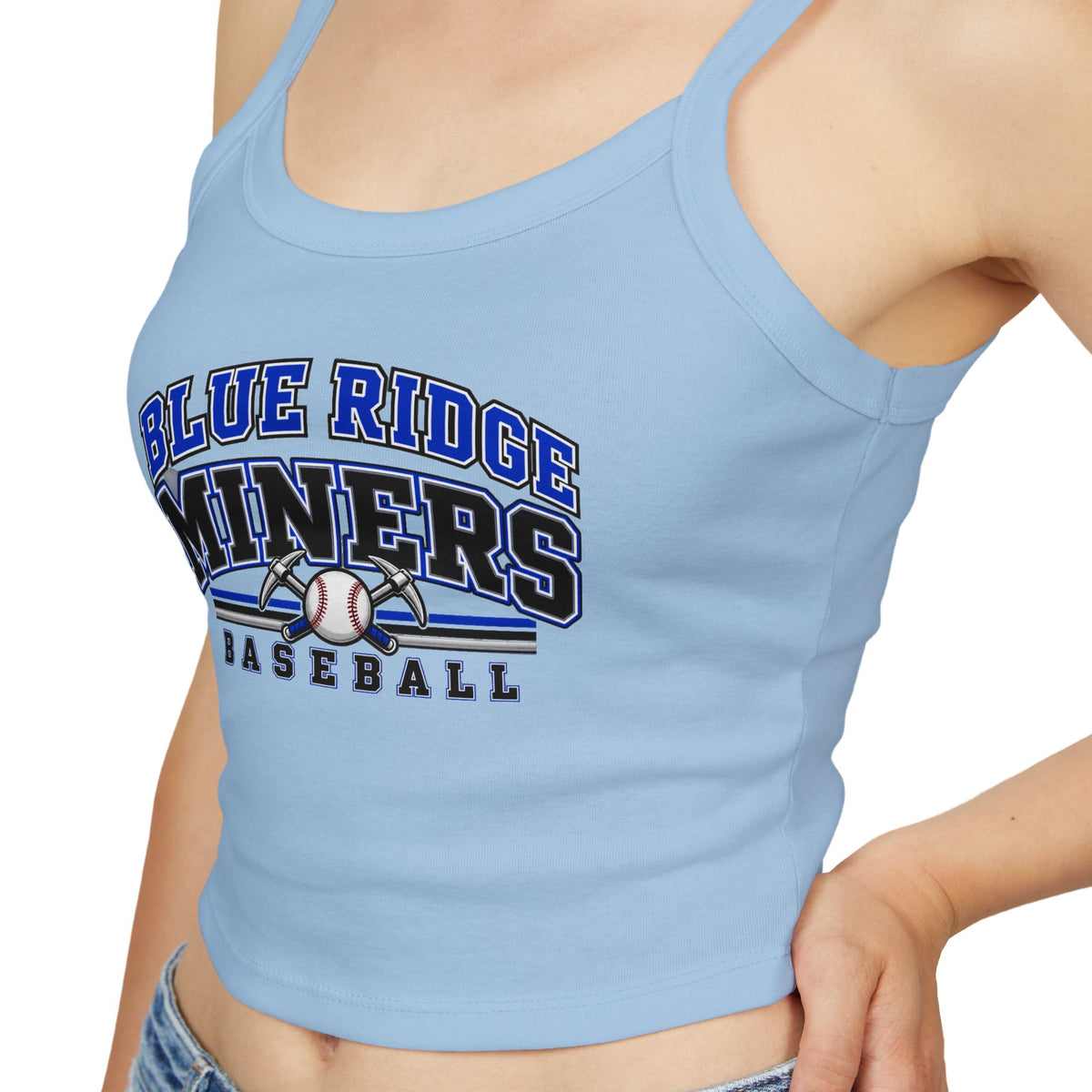Blue Ridge Miners Baseball Tank Top - Women's Spaghetti Strap Graphic Tank