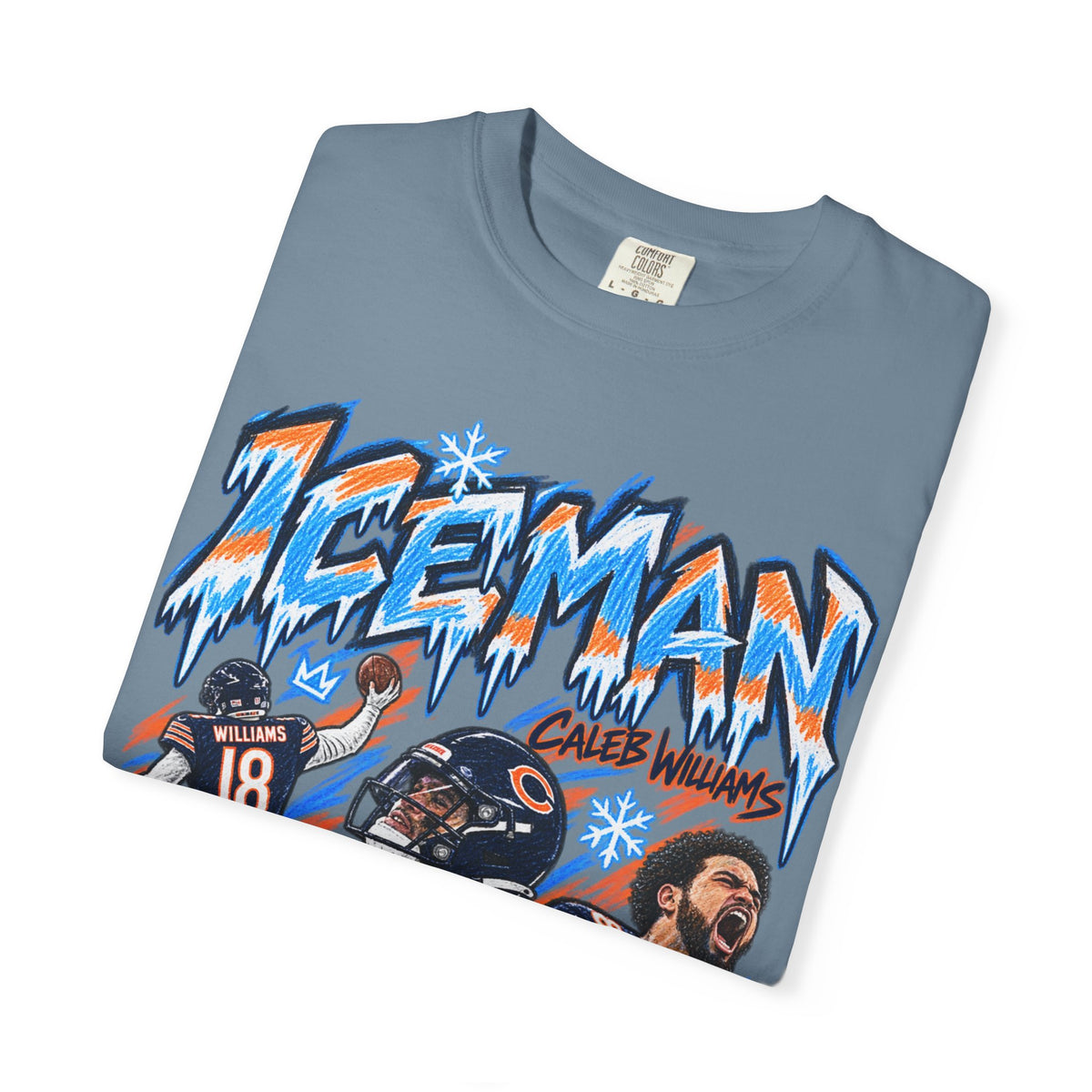 Caleb Williams, ICEMAN Graphic T-Shirt - Sunday Standouts Sketch Series