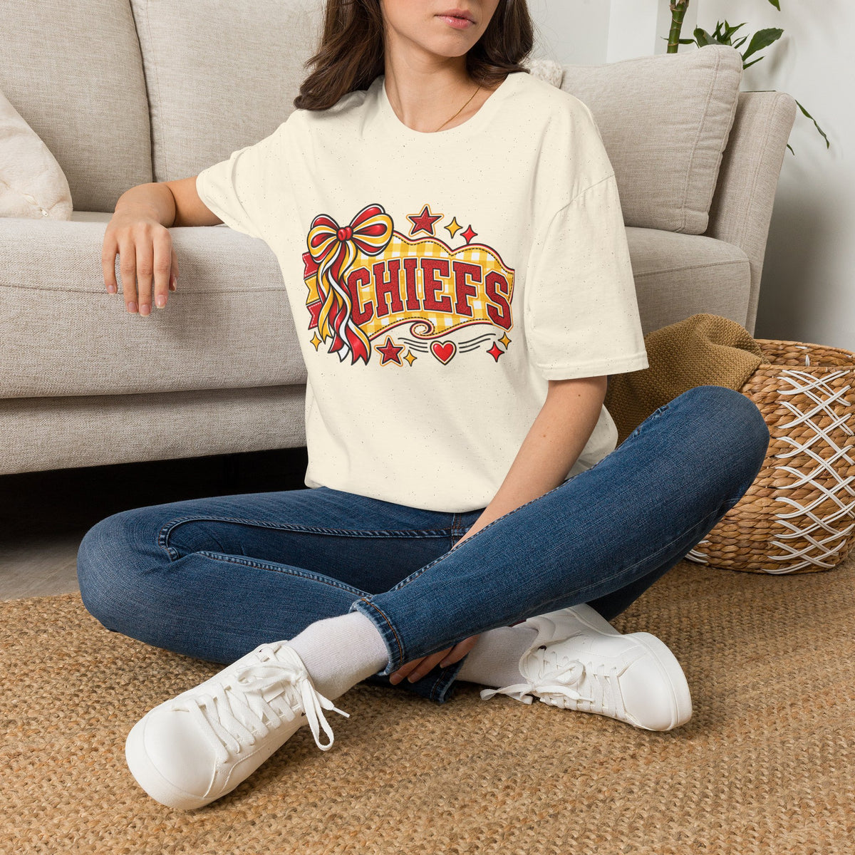 Chiefs Ribbon & Banner T-Shirt — Team Spirit Tee