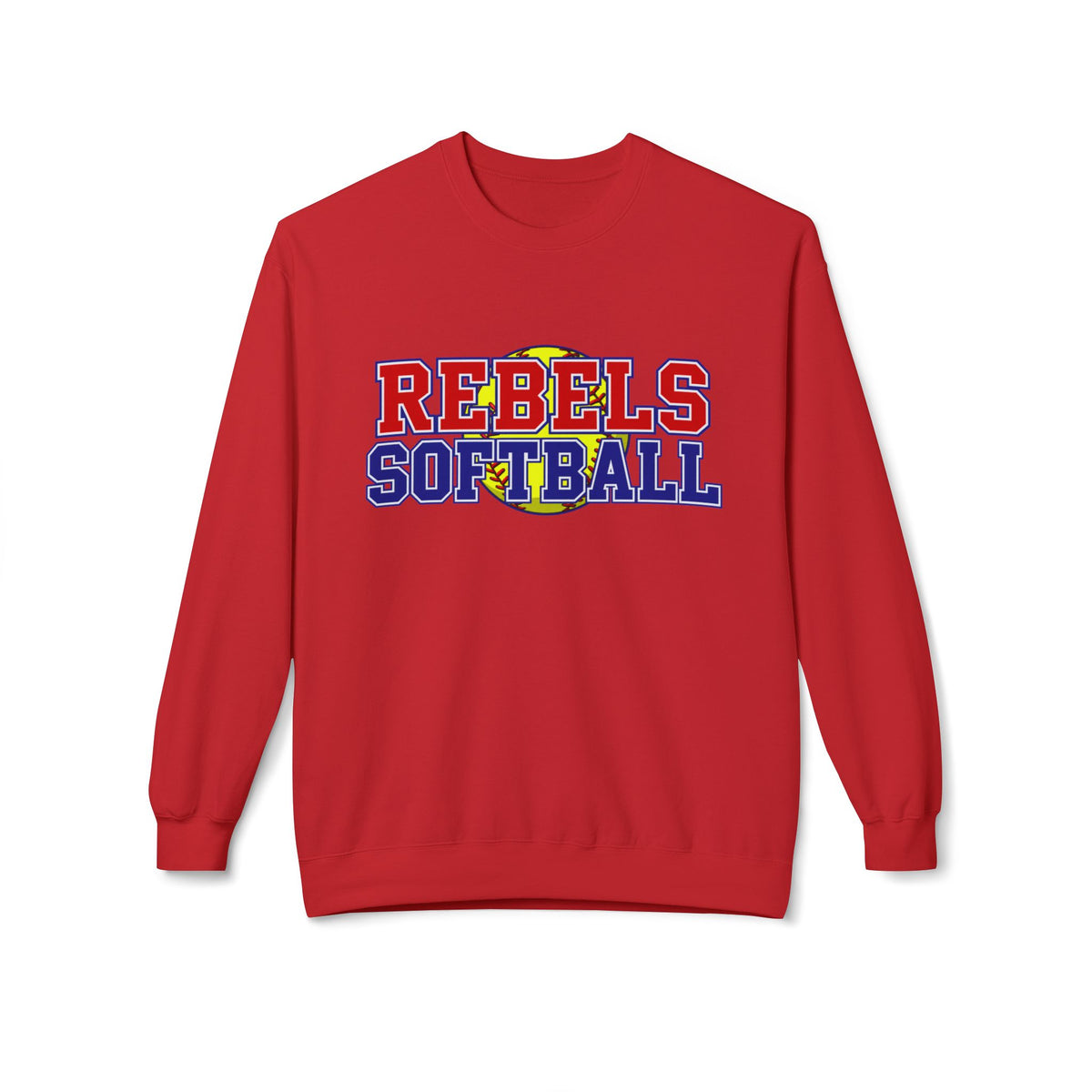 Rebels Softball Crewneck Sweatshirt — Team Spirit Soft Fleece