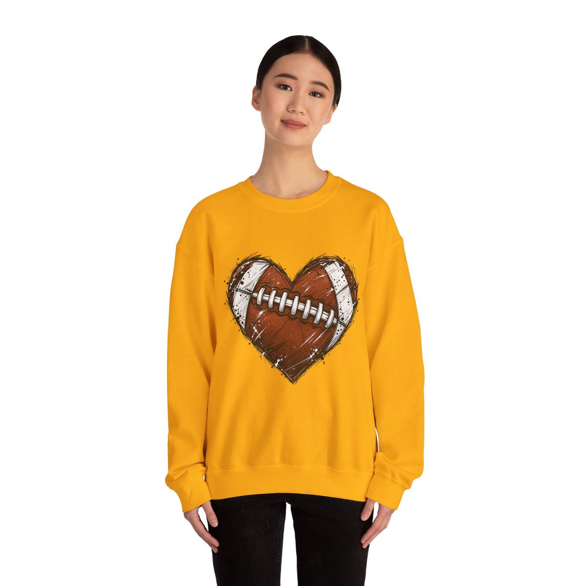 Unisex Heavy Blend™ Football Crewneck Sweatshirt