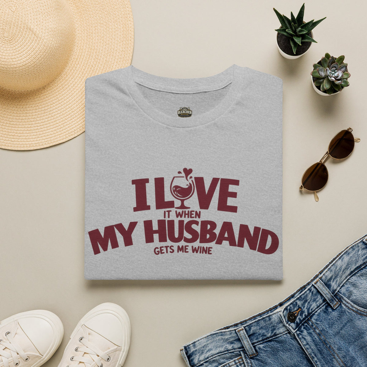 I Love It When My Husband Gets Me Wine T-Shirt — Funny Wine Lover Gift