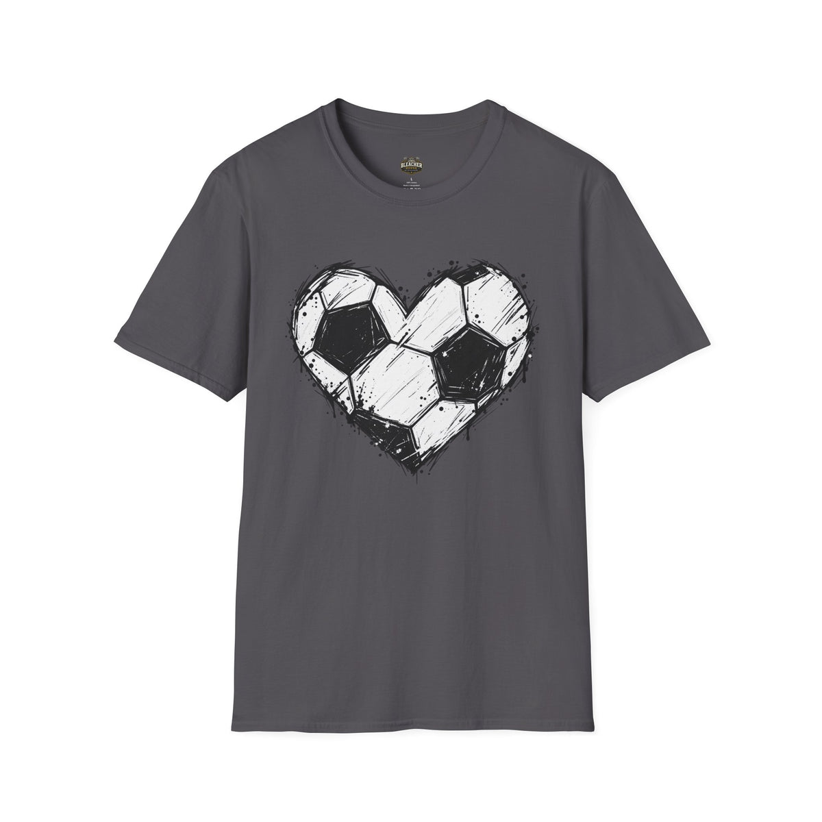 Soccer Heart T-Shirt — Grunge Love Football Tee