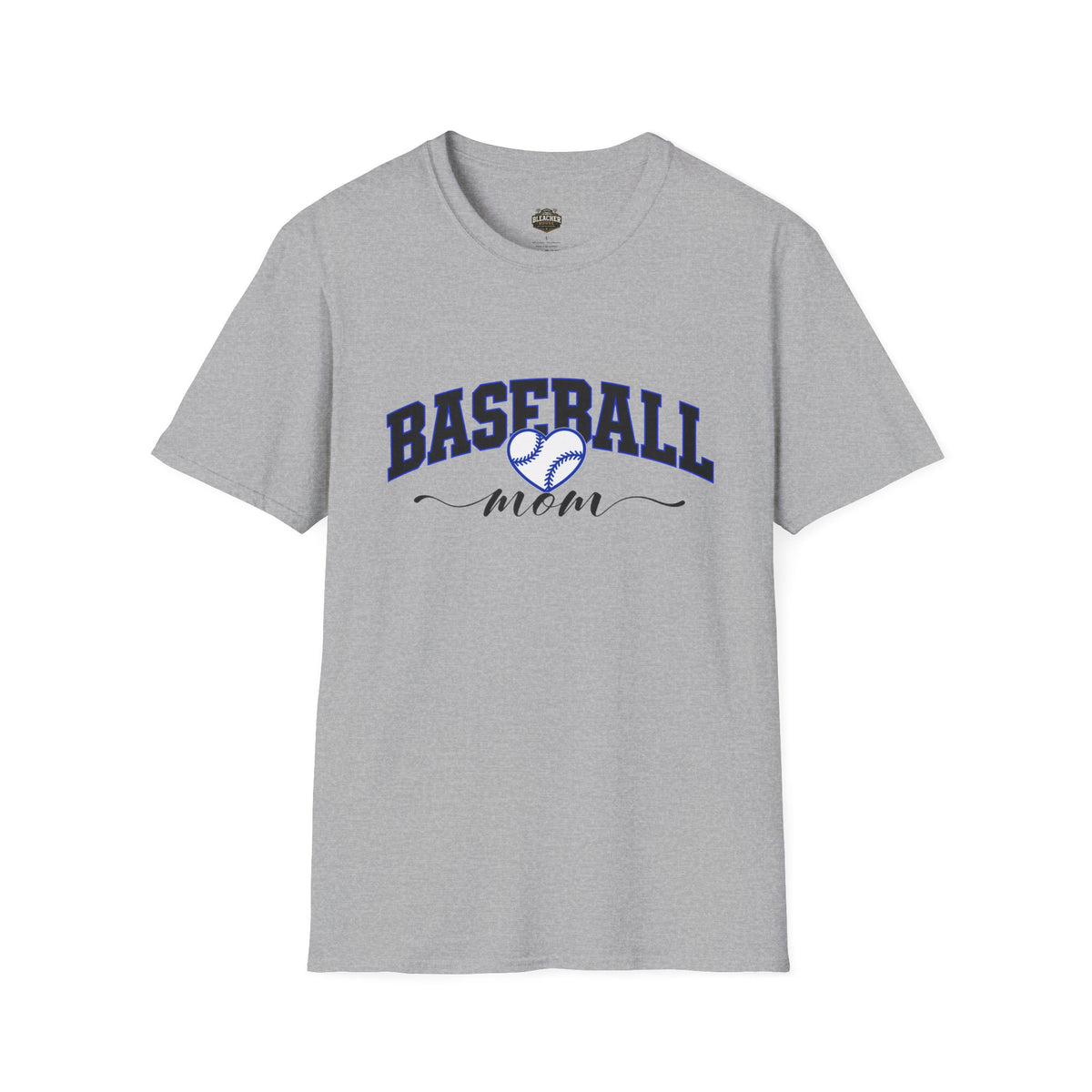 Baseball Mom T‑Shirt — Heart Baseball Design, Mom Gift for Spring Season & Game Day