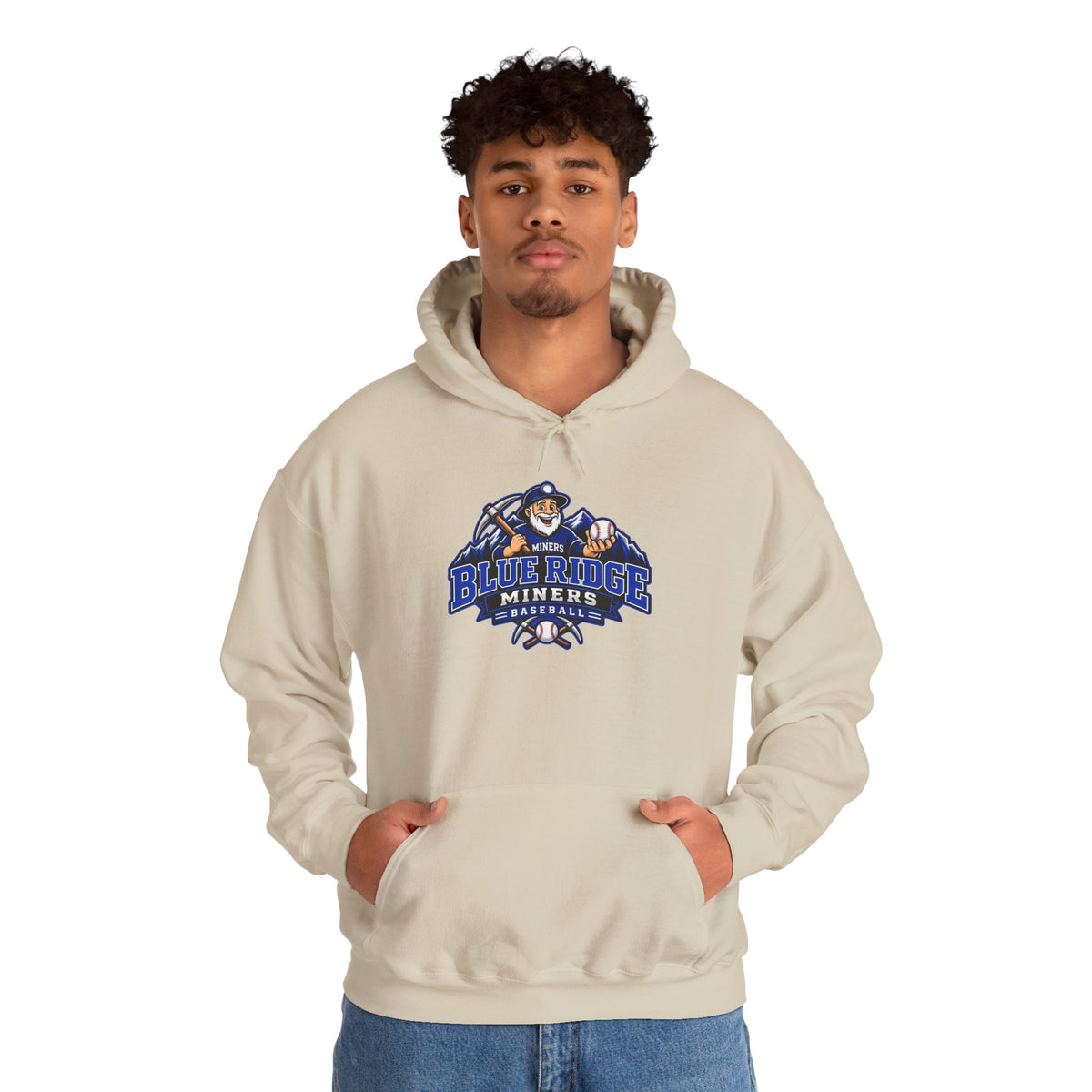 Blue Ridge Miners Mascot Logo Hoodie