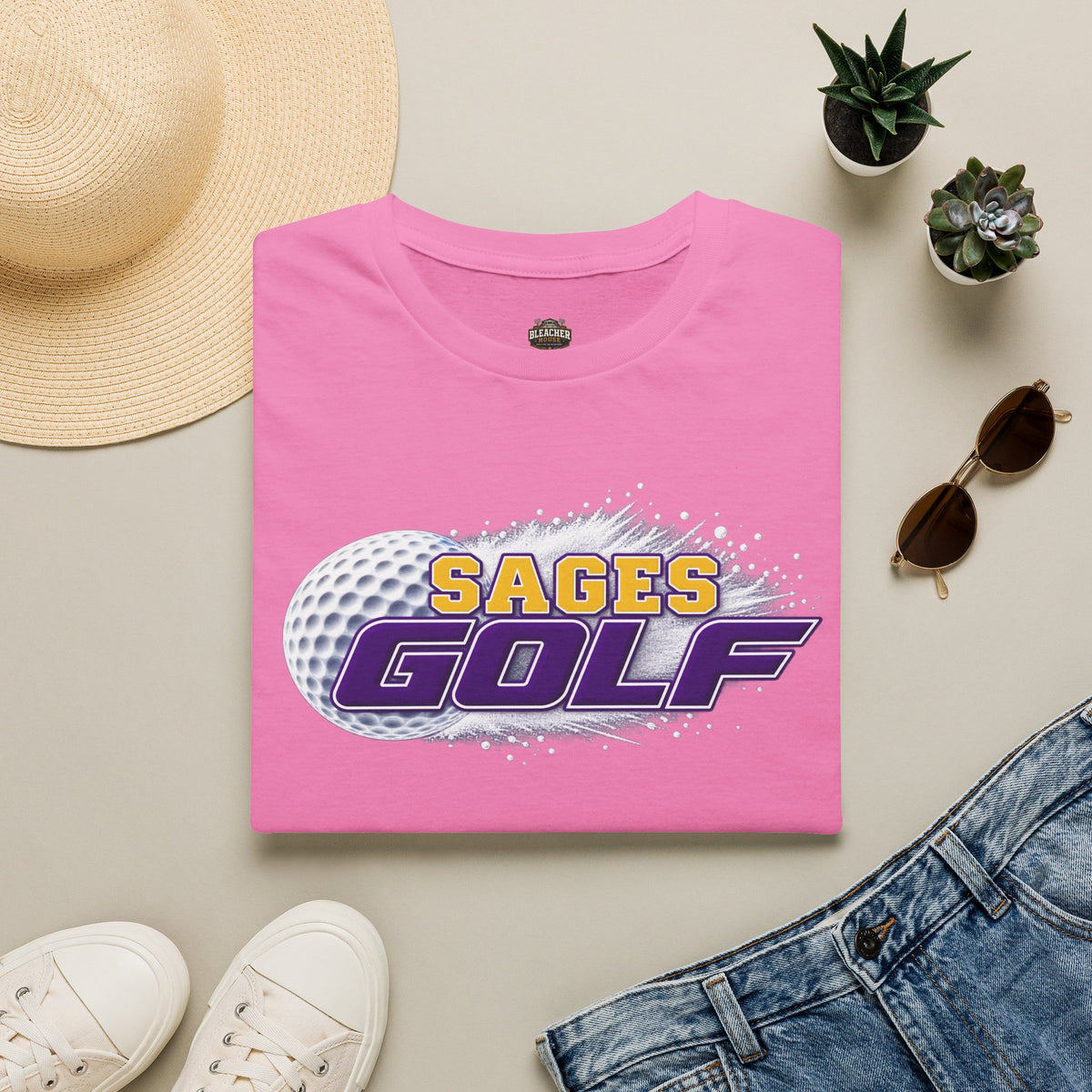 Sages Golf T-Shirt — Retro Golf Ball Team Tee