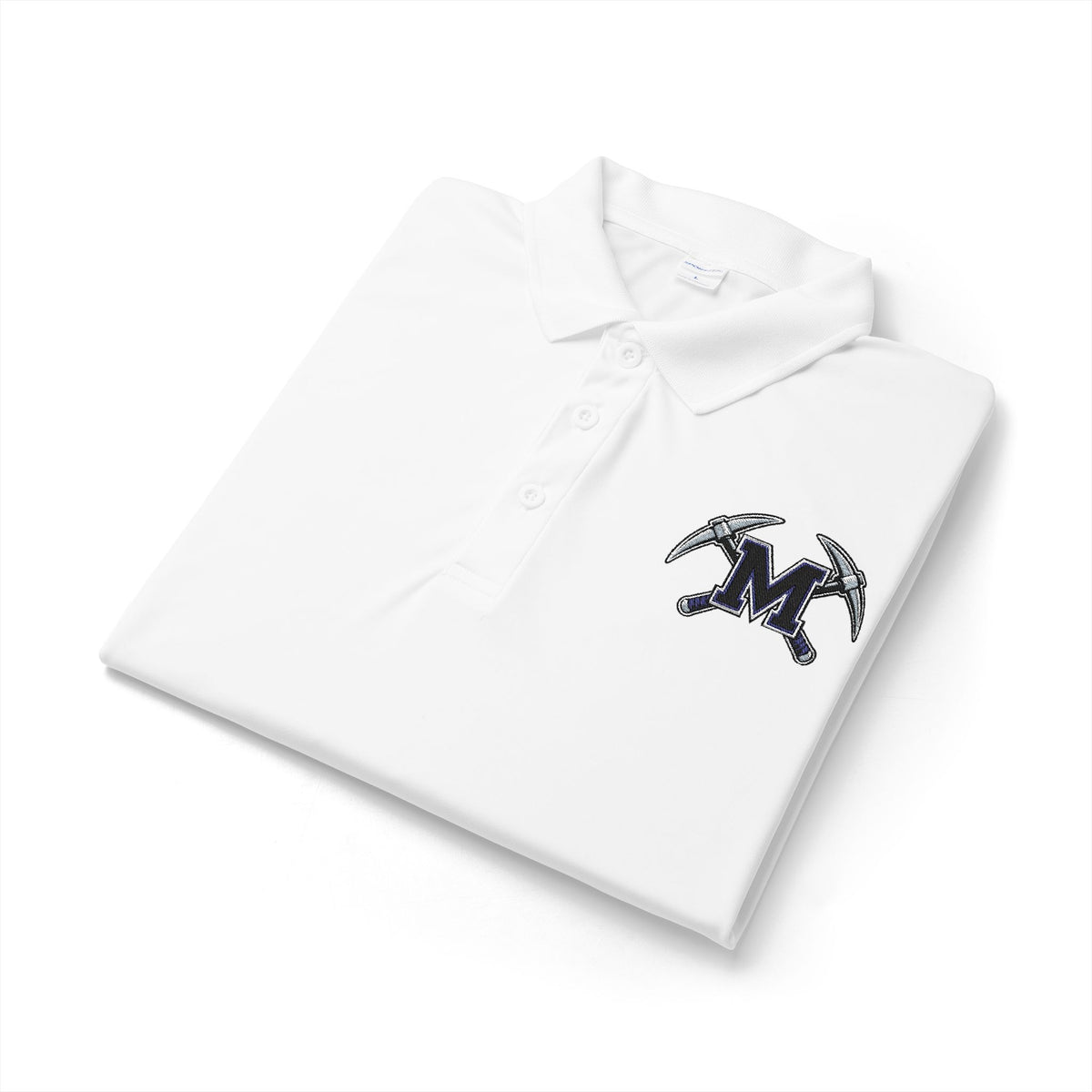 Miners Embroidered M Logo Polo Shirt