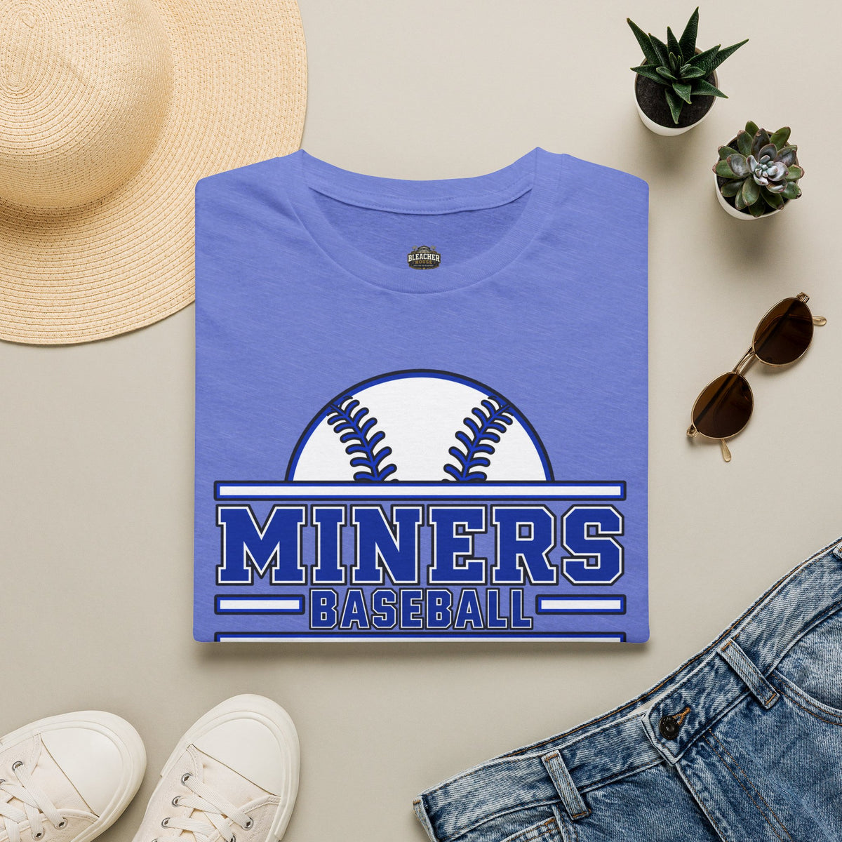 Miners Baseball Team T‑Shirt — Retro Baseball Logo Tee